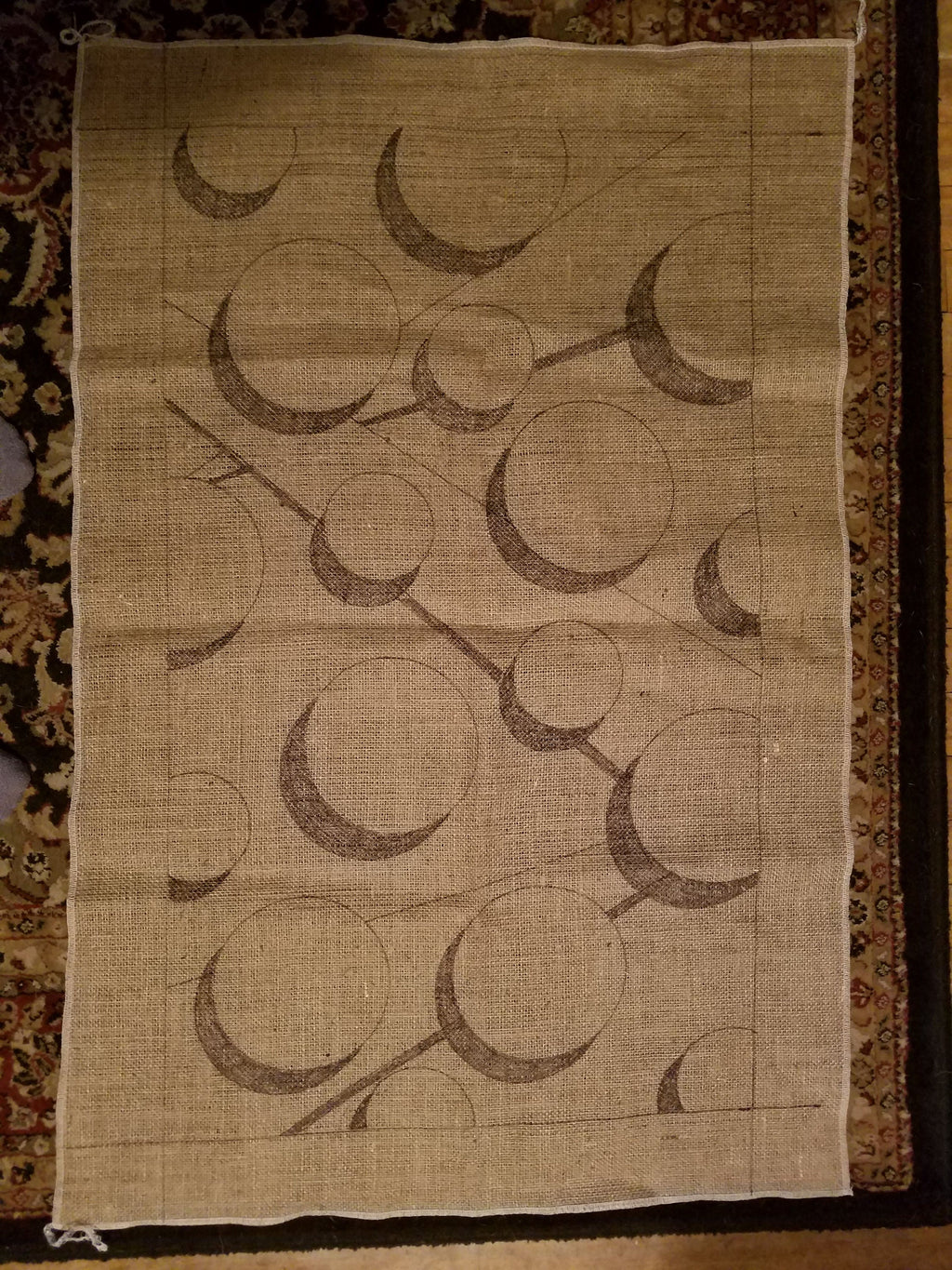 Gumballs #1 - Rug & Needlework PATTERN on Rug Warp / Linen / Burlap / Paper