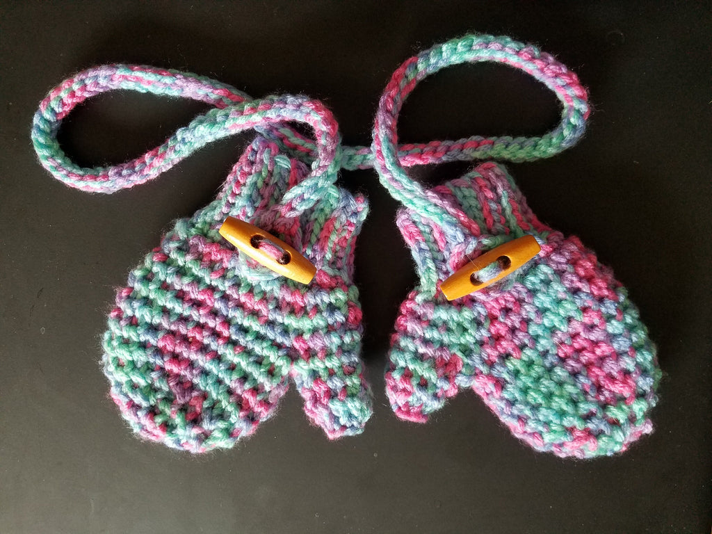 Thermal Mittens - PDF Crochet Pattern - Toddler, Child, Adult Sizes - Jessmakenknit