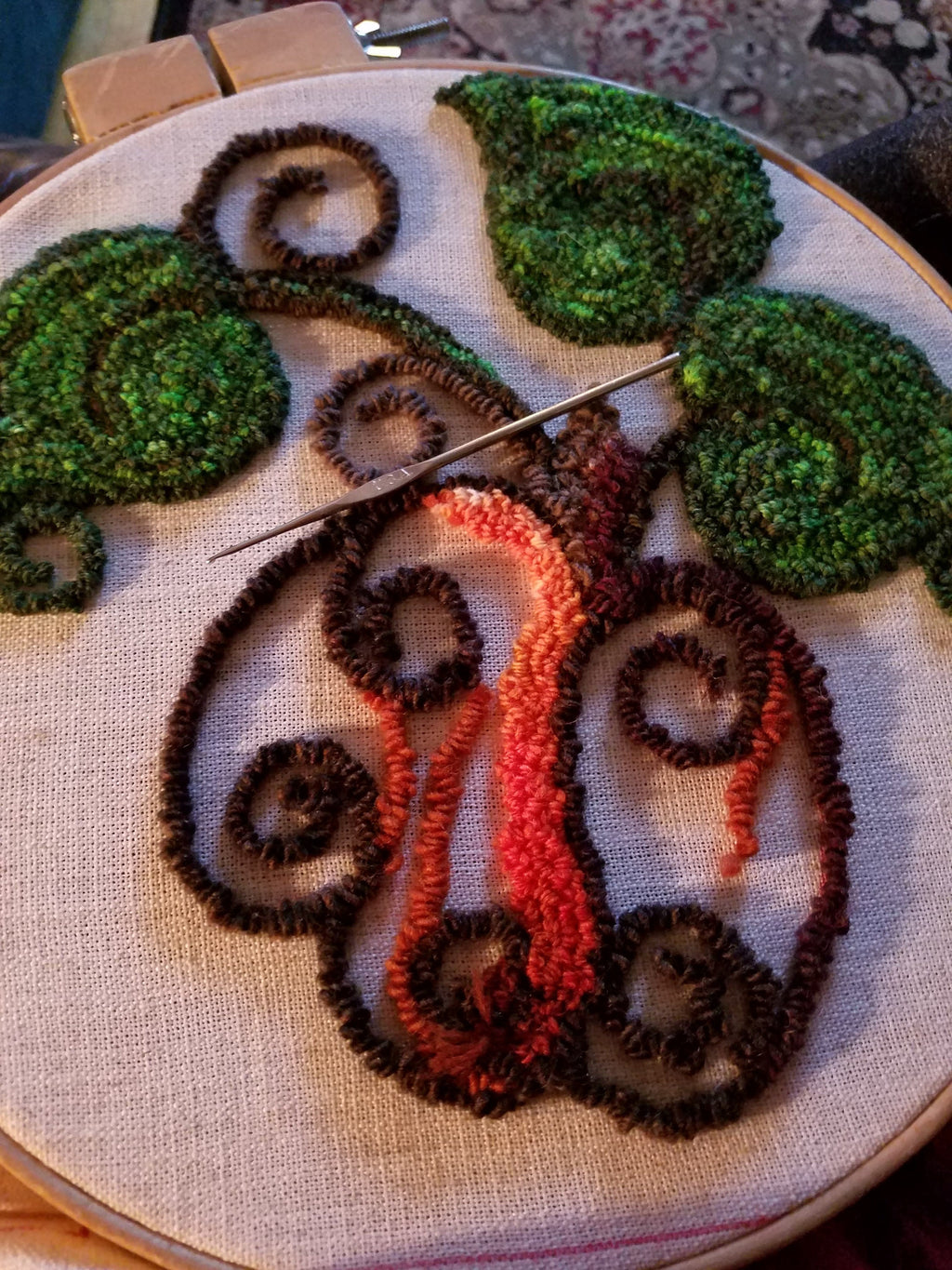 Pretty Pumpkins Motif - DIGITAL Pattern for Rug Hooking, Embroidery, Needlework - PDF Scaleable