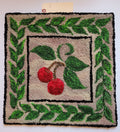 Cherry Themed Traditional Wall Hooked Wall Hanging