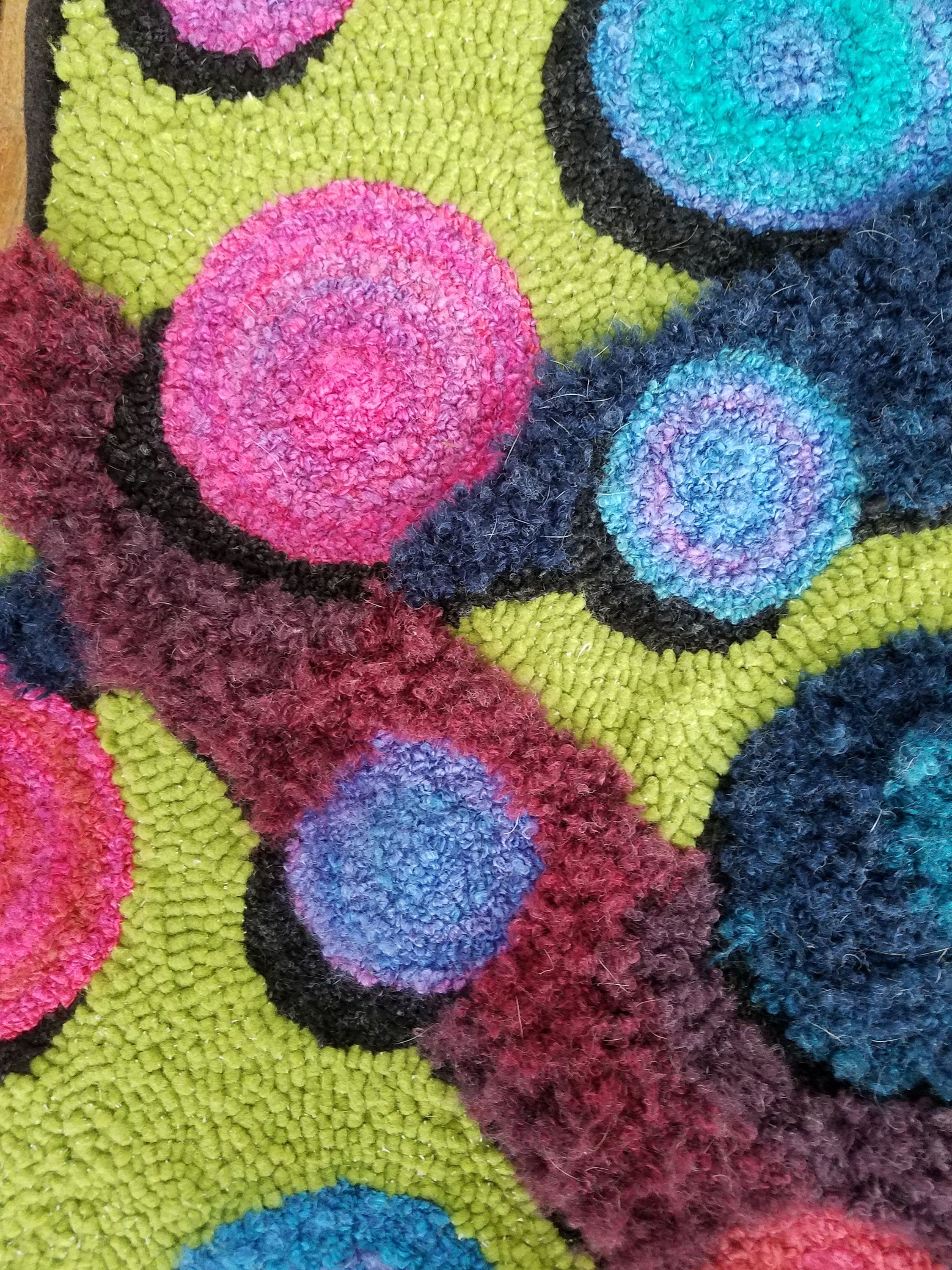 Gumballs #1 - Rug & Needlework PATTERN on Rug Warp / Linen / Burlap / Paper