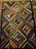 Diagonal Grid Hit or Miss #1 - Rug & Needlework PATTERN on Rug Warp / Linen / Burlap / Paper
