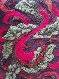 Mossy Leaves & Scrolls - Rug Hooking PATTERN on Rug Warp / Linen / Burlap / Paper