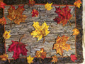 Fall Leaves On The Deck-Rug Hooking PATTERN on Rug Warp / Linen / Burlap / Paper