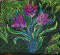 Parrot Tulips #1-Rug Hooking PATTERN on Rug Warp / Linen / Burlap / Paper